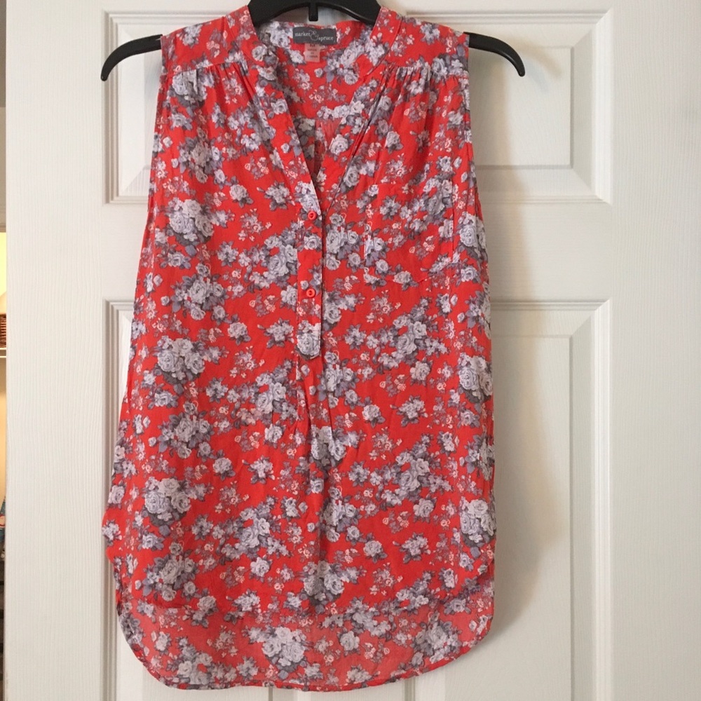 Stitch Fix Market & Spruce Floral Colibri Tank